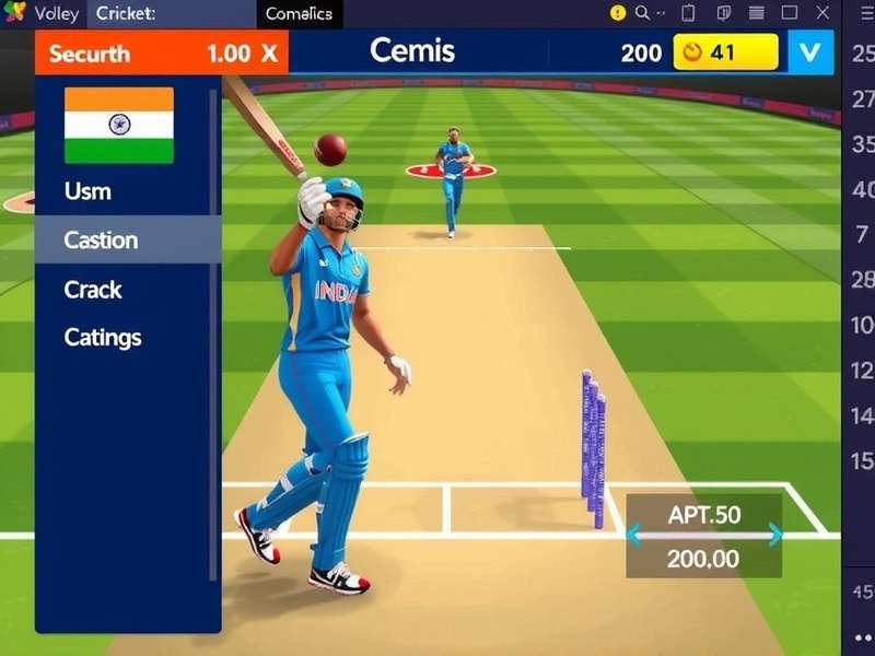 Cricket Volley Sensation Gameplay Screenshot